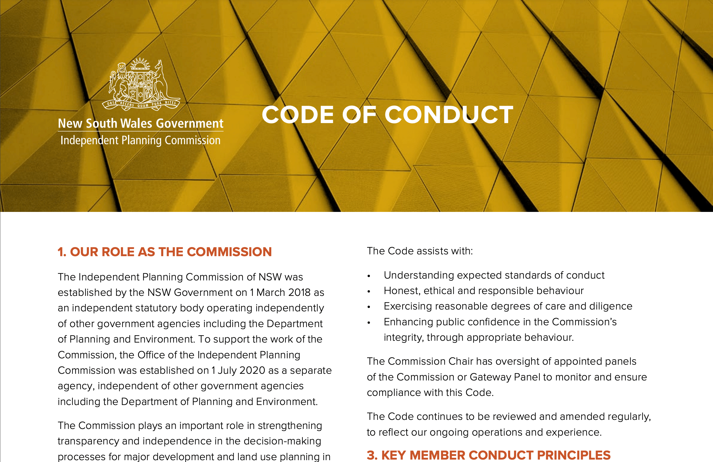 Code of conduct policy